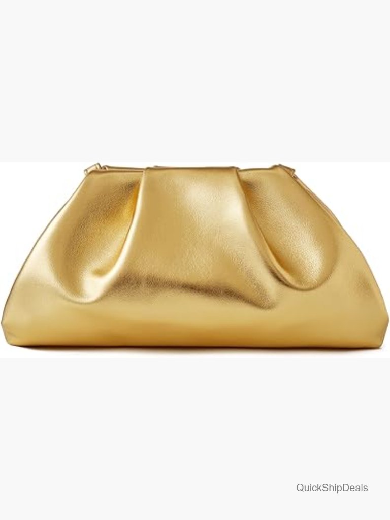 Soft Pu Leather Detachable Chain Shoulder Bag Clutch Purse